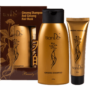 Zestaw z ekstraktem z żeń-szenia: szampon i maska do włosów