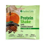 Koktajl proteinowy z karobem i siemieniem lnianym