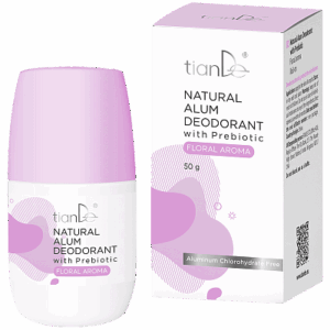 Naturalny dezodorant z ałunem i prebiotykiem o aromacie kwiatowym