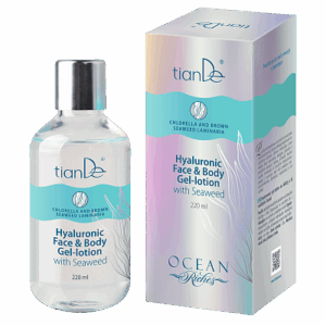 Hialuronowy żel-lotion do twarzy i ciała z algami morskimi